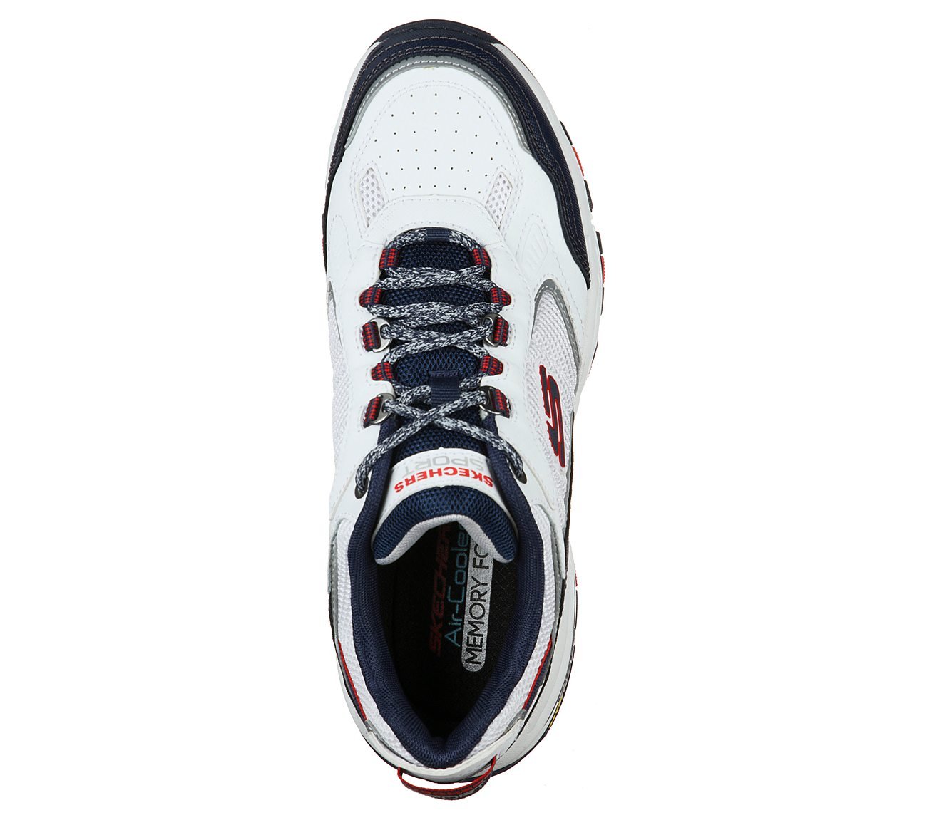 VIGOR 3, WHITE/NAVY/RED Footwear Top View