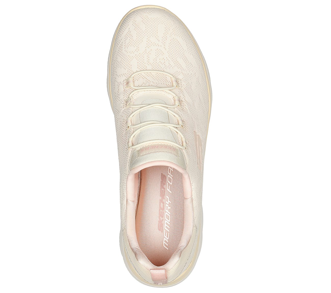 SUMMITS-GOOD TASTE, NATURAL/PINK Footwear Top View