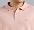 HIGHLANDER FRONT ZIPPER POLO, NATURAL/LIGHT PINK