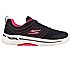 GO WALK ARCH FIT-TRUE VISION, BLACK/PINK Footwear Lateral View