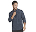 ON THE ROAD 1/4 ZIP, BLUE/GREY Apparels Lateral View