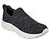 GO WALK FLEX - VELLA, BLACK/WHITE Footwear Lateral View