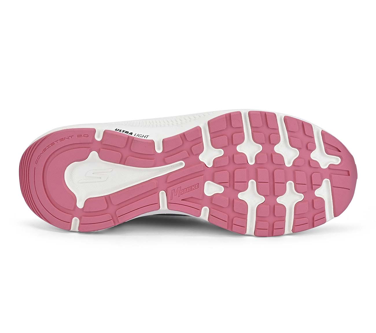 GO RUN CONSISTENT 2, GREY / PURPLE Footwear Bottom View