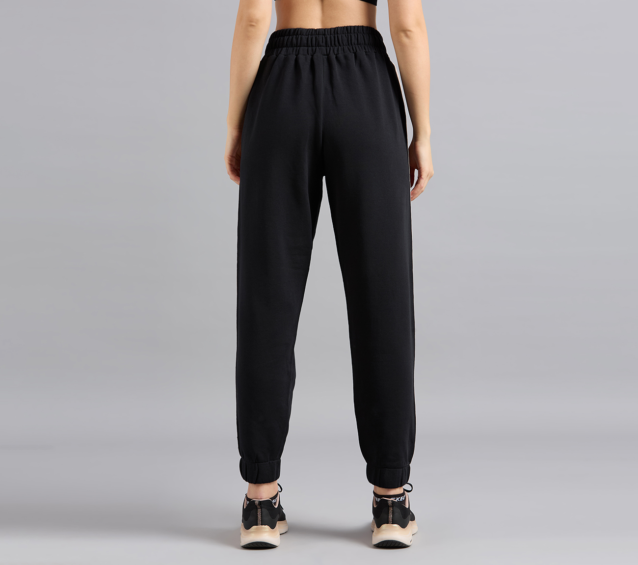 CONTRAST TAPE JOGGER, BLACK Apparels Left View
