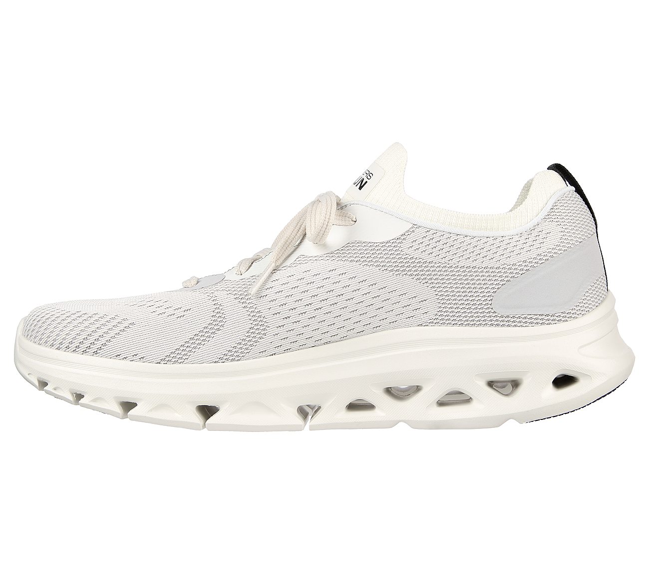 GO RUN GLIDE-STEP FLEX-RADAR, WHITE BLACK Footwear Left View