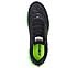 GO RUN 7+, BLACK/LIME Footwear Top View