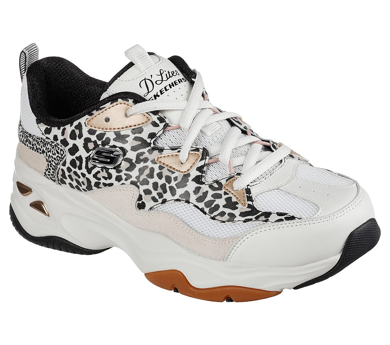 D'LITES 4.0-NATURAL HABITAT, WHITE/BLACK/GOLD Footwear Right View