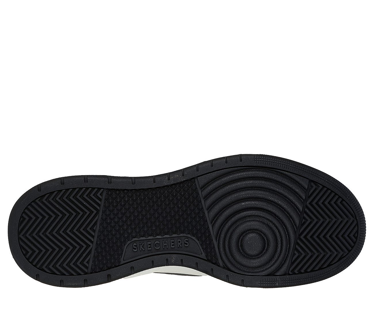 UNO COURT - LOW-POST, BLACK/RED Footwear Bottom View