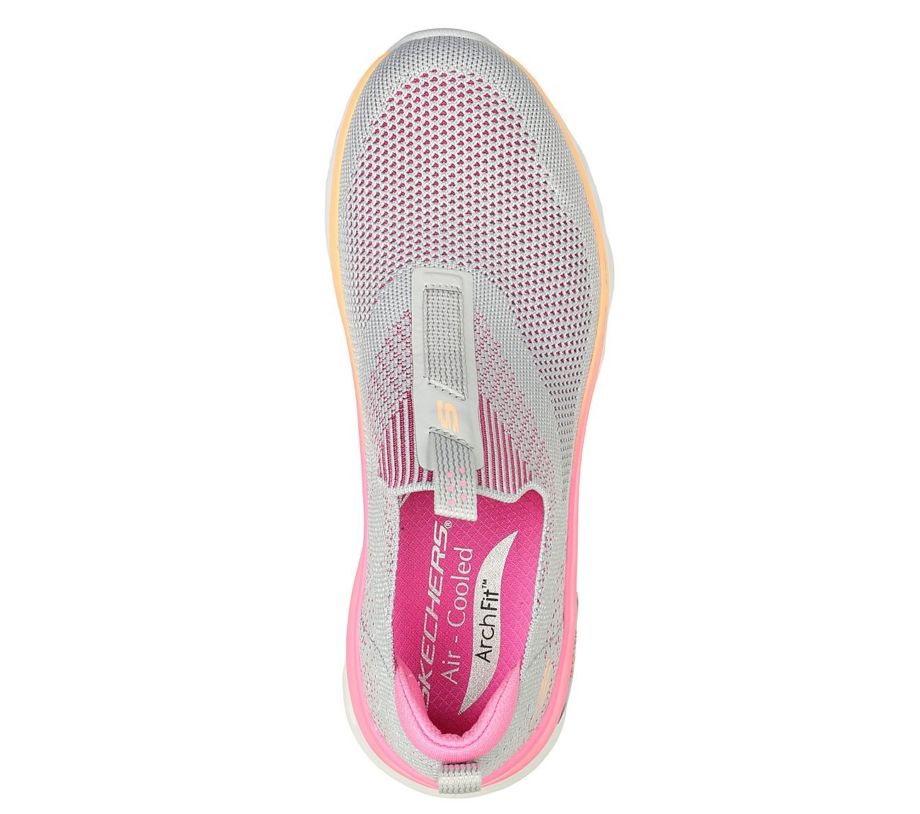 ARCH FIT GLIDE-STEP, GGREY/MULTI Footwear Top View