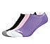 3PK WOMENS HALF TERRY LOW CUT, BLACK/LAVENDER/PINK