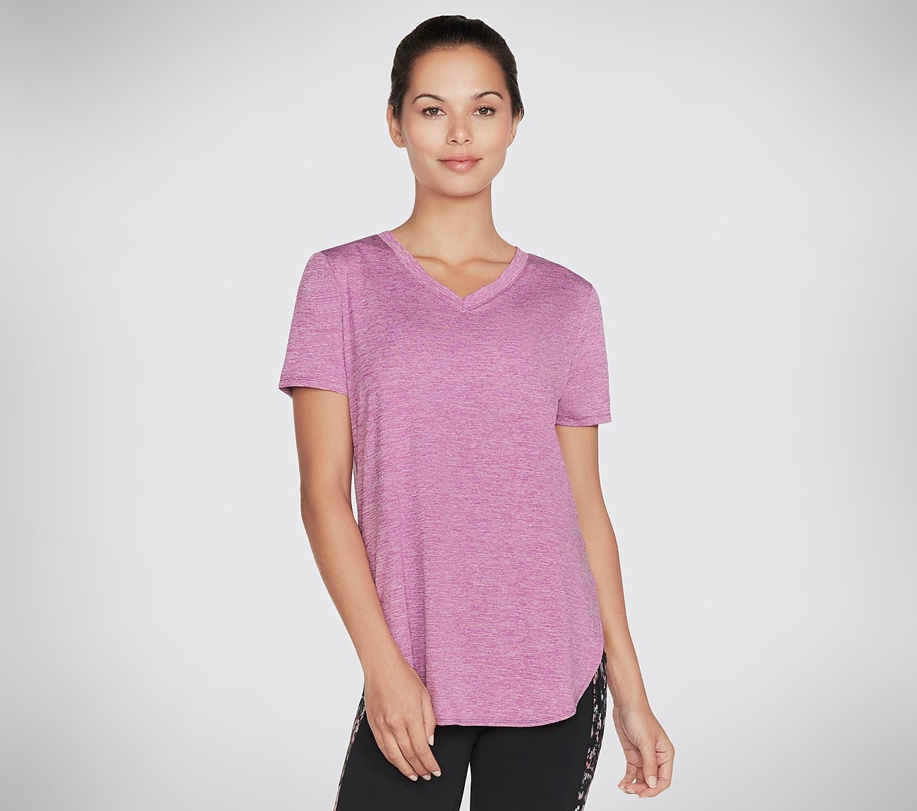 DIAMOND BLISSFUL TUNIC, PURPLE/HOT PINK Apparels Lateral View