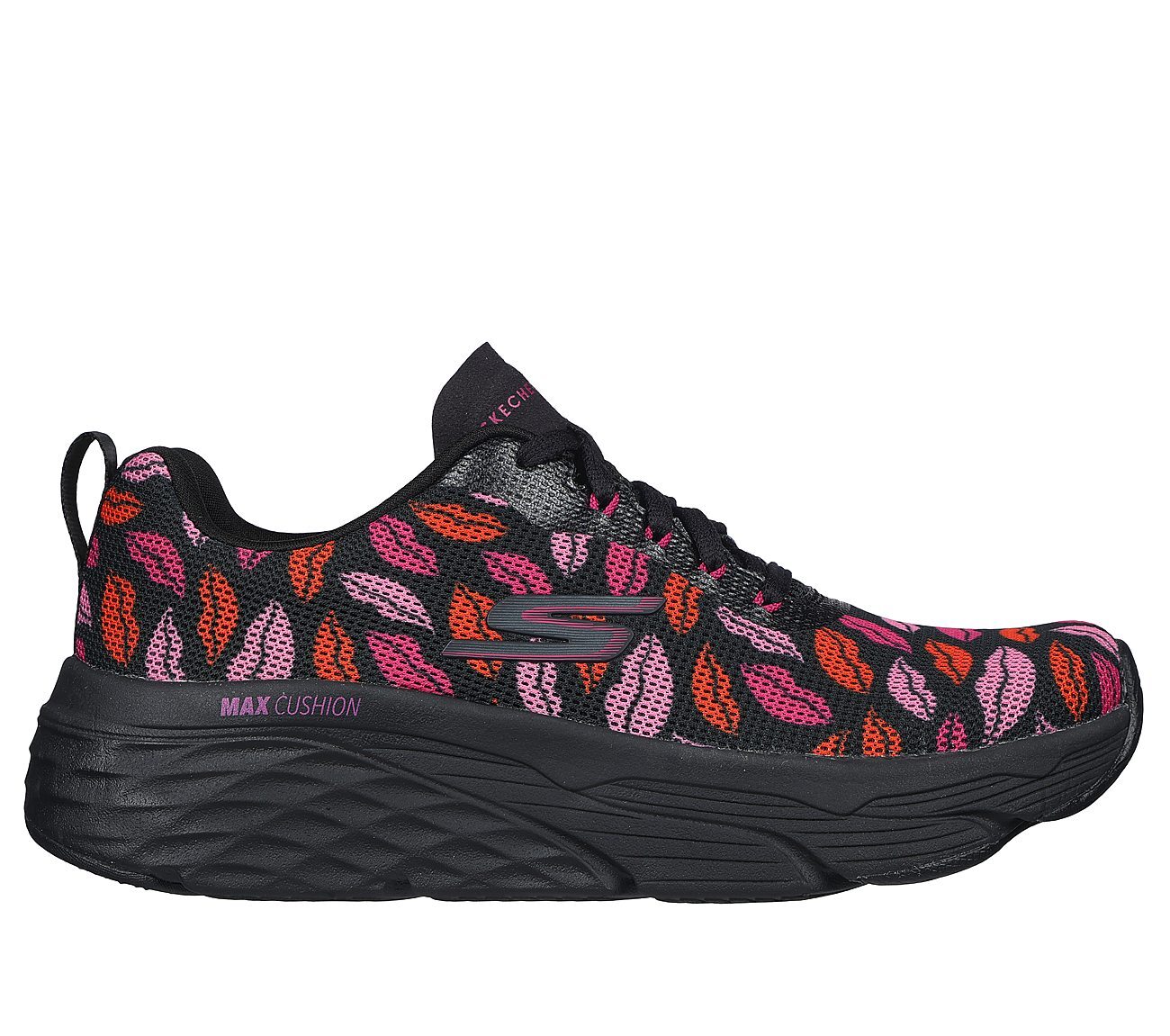 DVF: Max Cushioning Elite - Multi Kiss, BLACK/PINK Footwear Lateral View