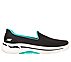 GO WALK ARCH FIT - IMAGINED, BLACK/TURQUOISE Footwear Lateral View
