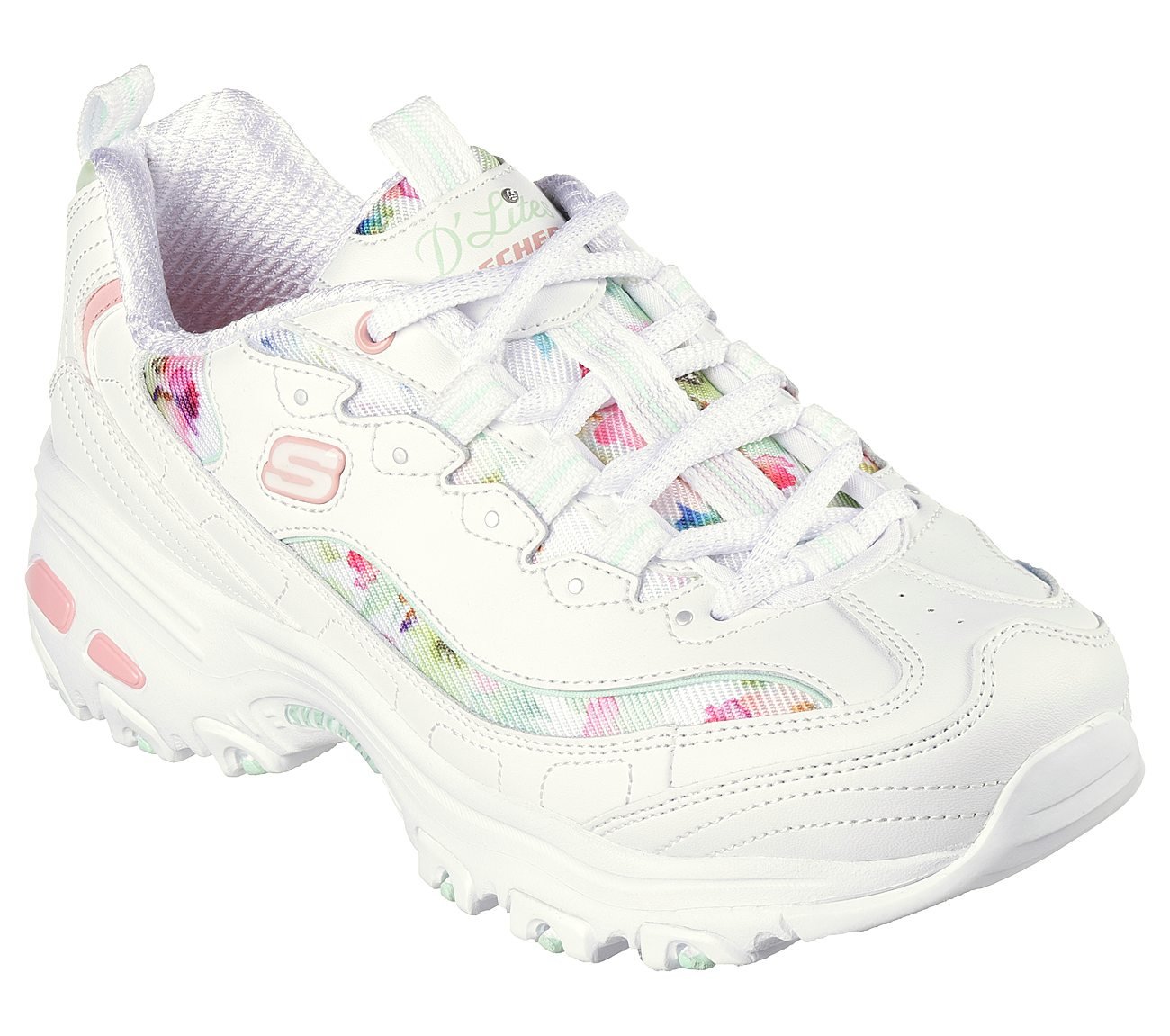 D'LITES, WHITE/MULTI Footwear Right View