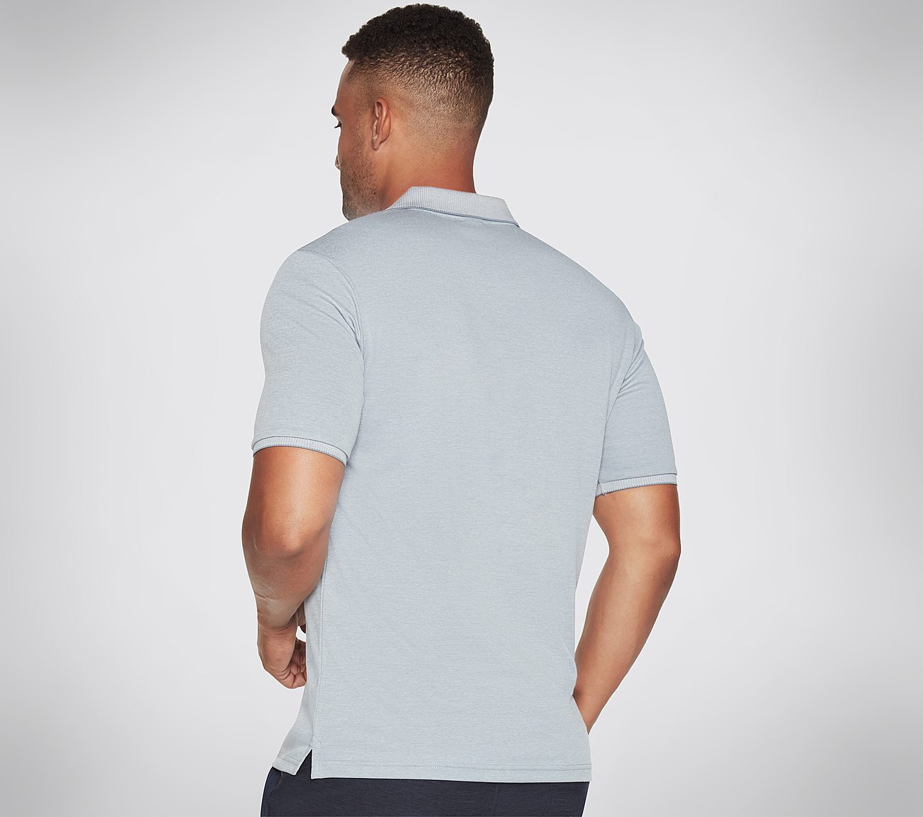 OFF DUTY POLO, LIGHT BLUE/WHITE Apparels Top View