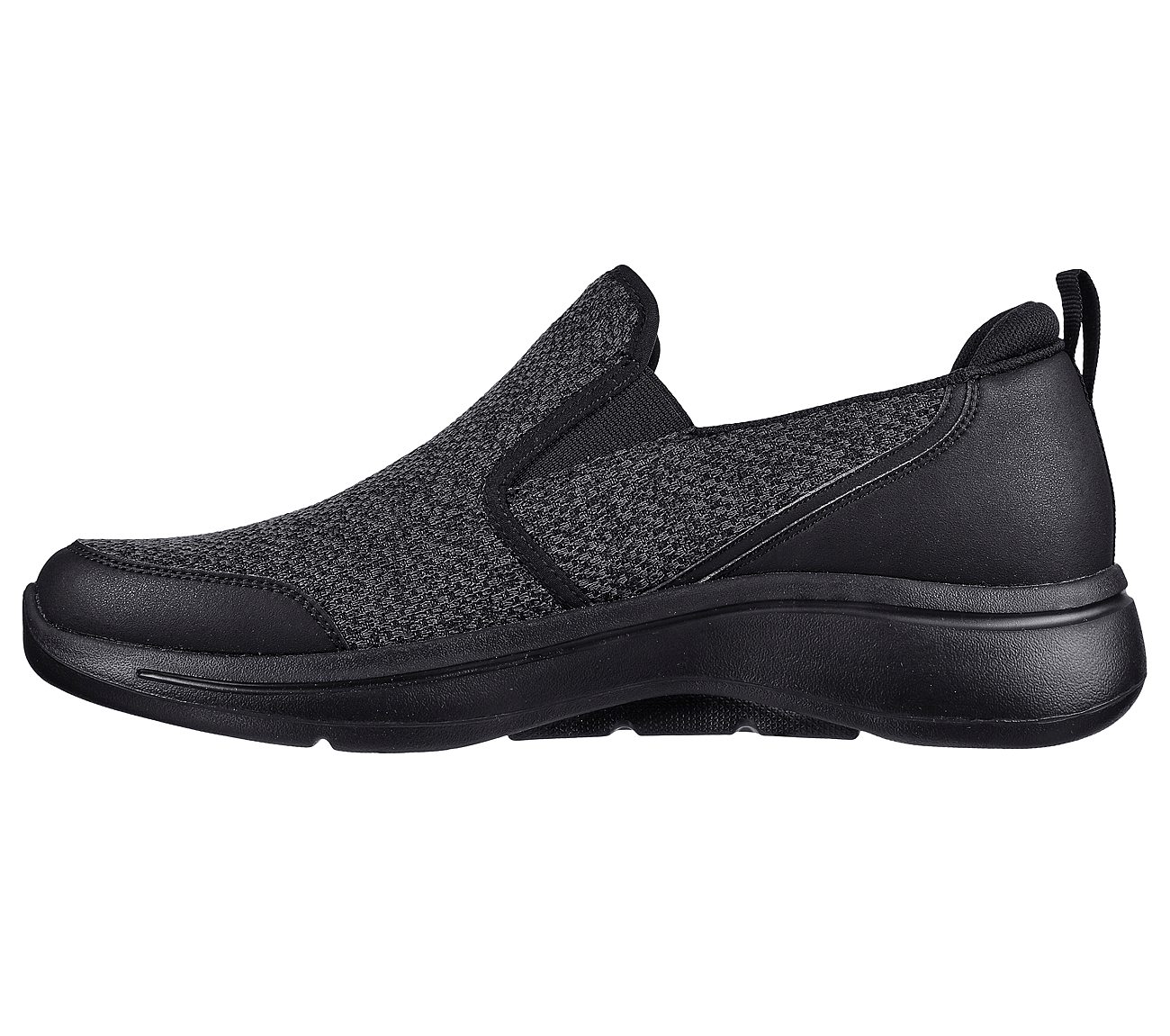 Skechers Black Go Walk Arch Fit Goodman Mens Slip On Shoes - Style ID ...