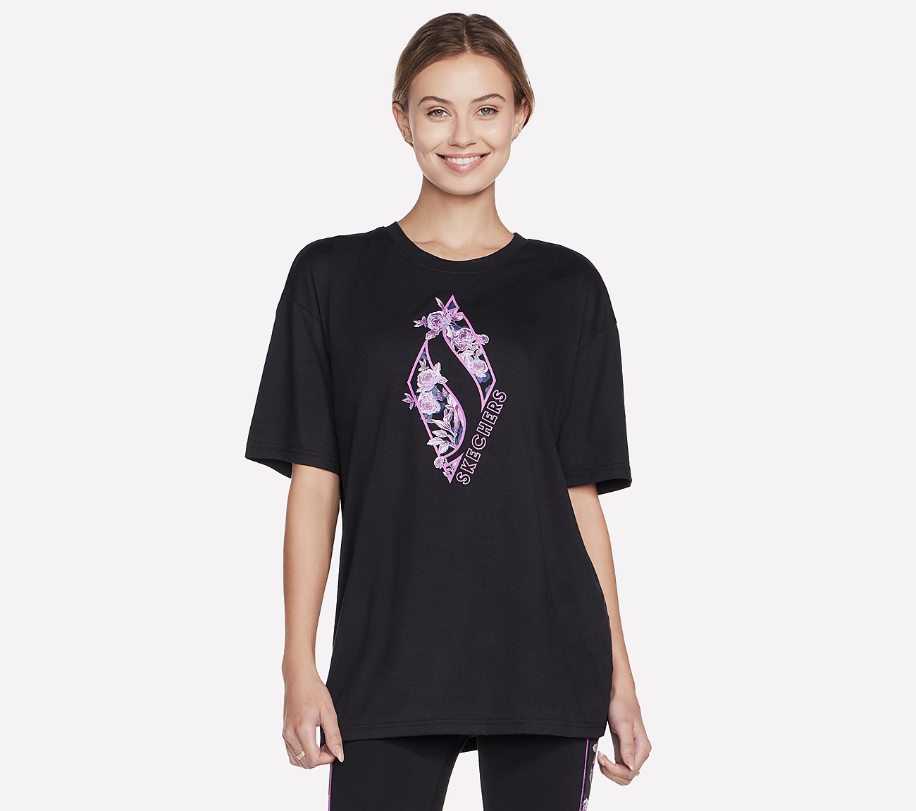 WINTER BLOOMS DIAMOND EVERYBO, BBBBLACK Apparels Lateral View