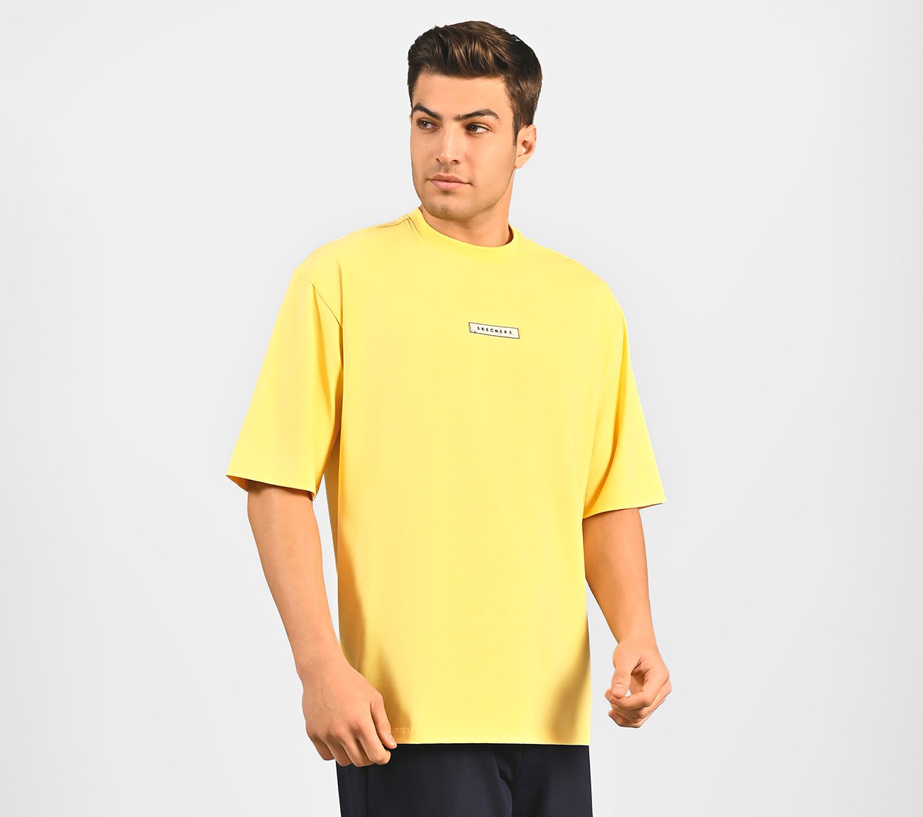 BACK PALM PRINT T-SHIRT, YELLOW/MULTI Apparel Bottom View