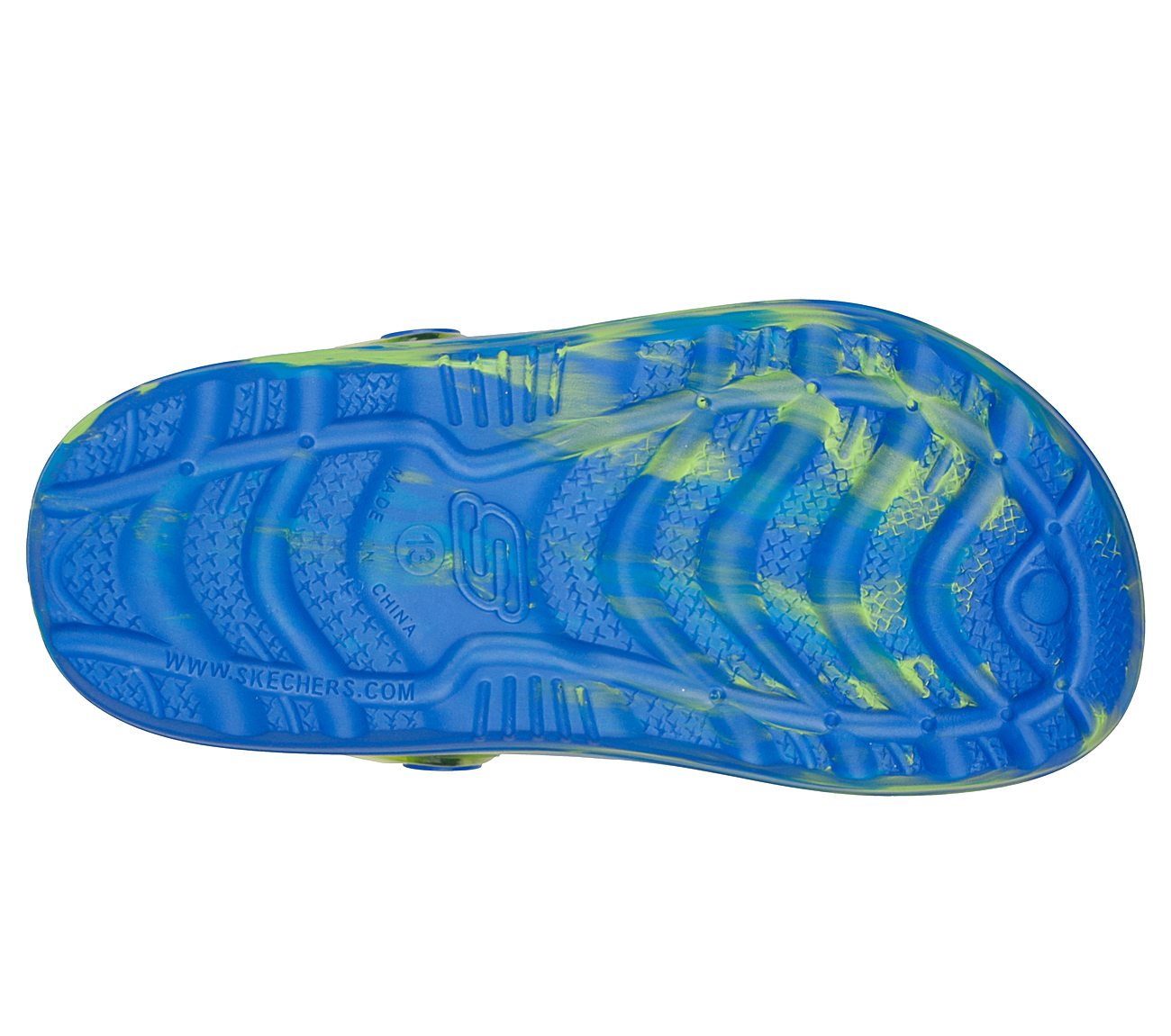 SWIFTERS-TRANSLUMINATOR, BLUE/LIME Footwear Bottom View