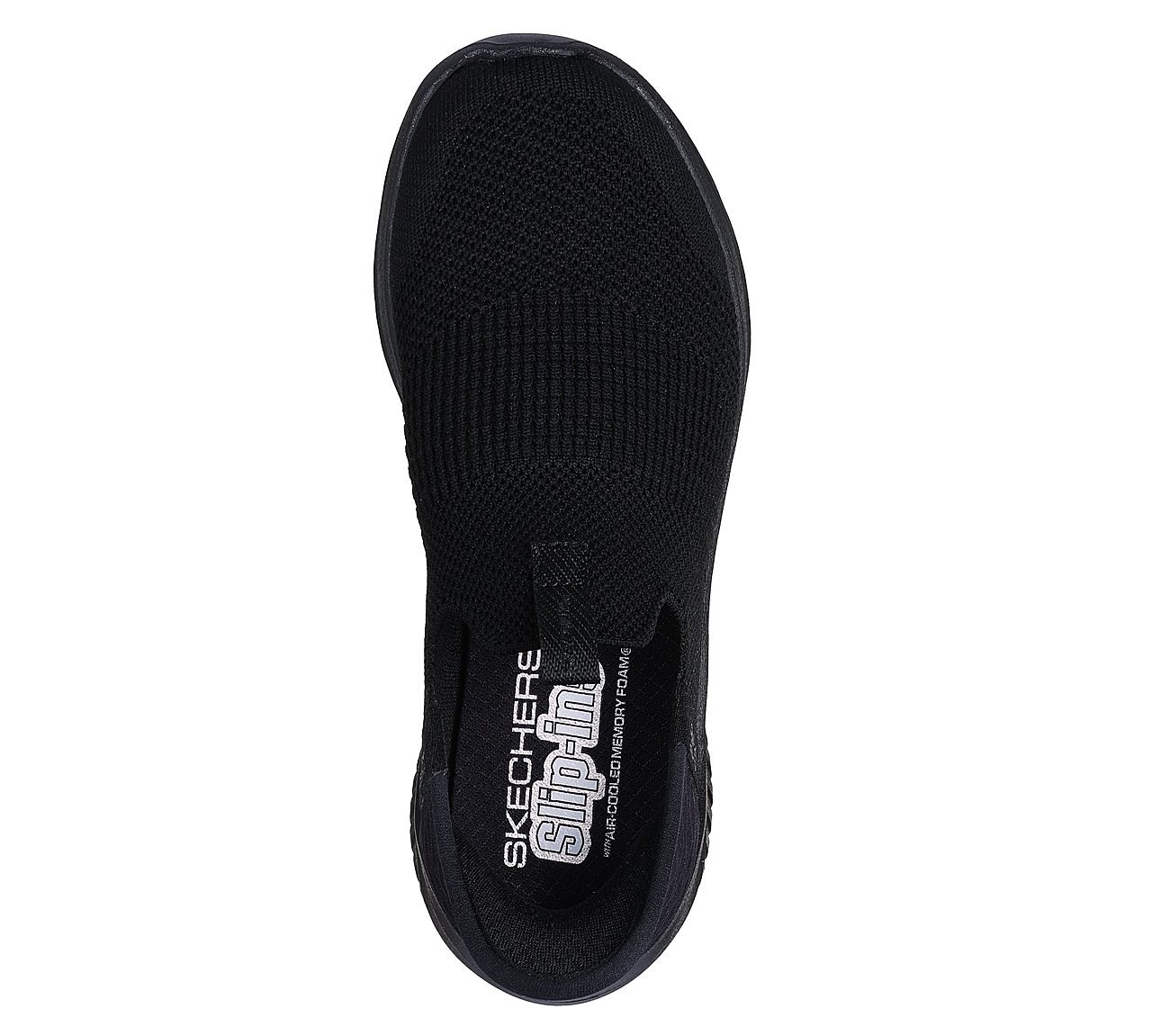 Skechers Slip-ins: Ultra Flex 3.0 - Smooth Step, BLACK Footwear Top View