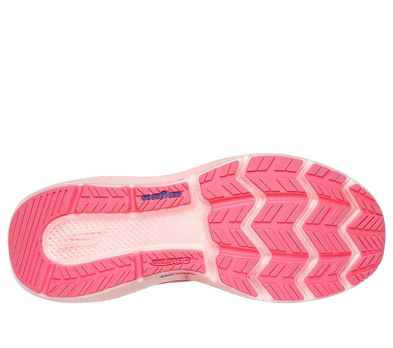 GO RUN RIDE 11, PINK/PURPLE Footwear Bottom View