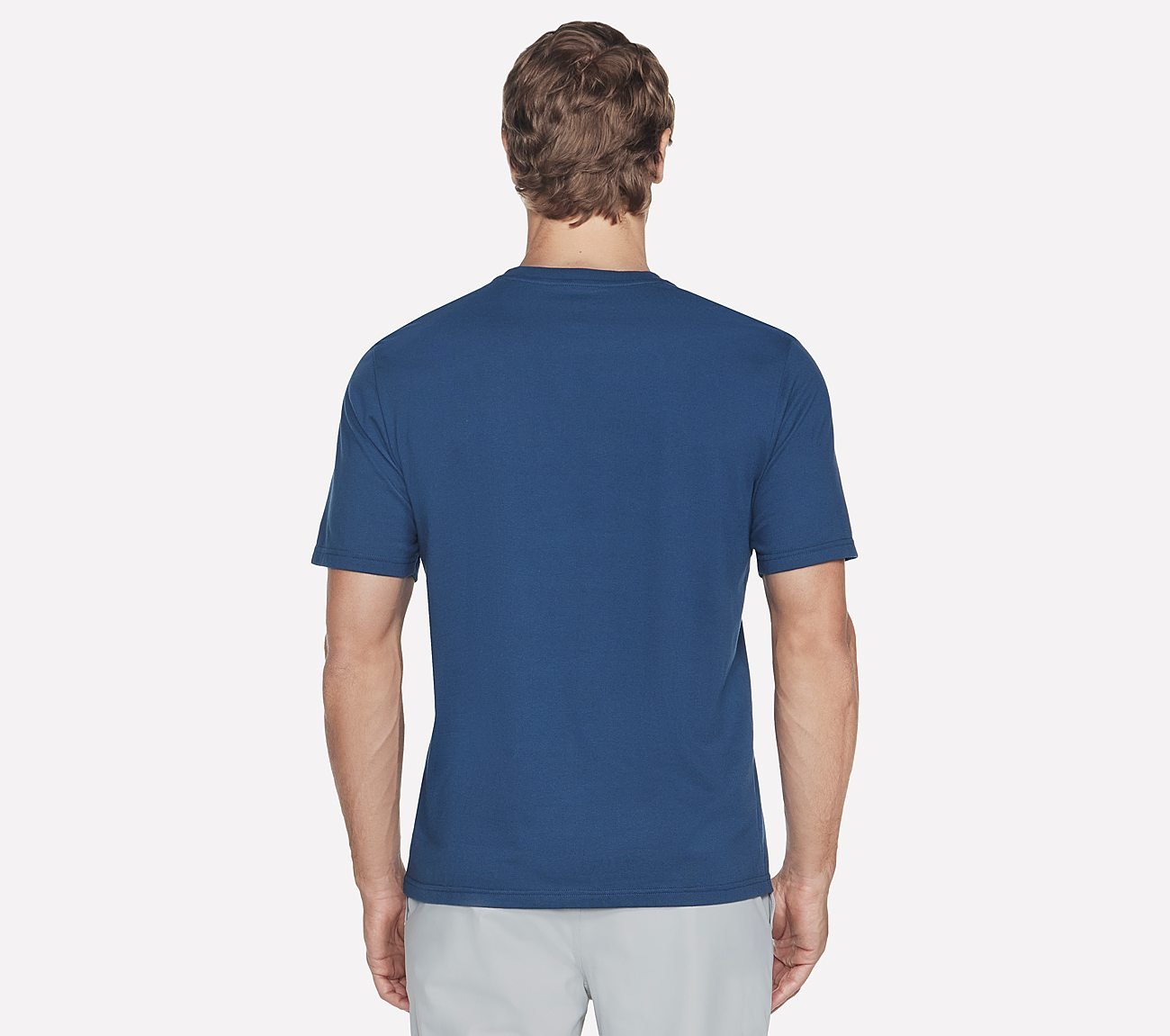SKECHERS SPORT COURT T-SHIRT, BROWN/RED Apparel Top View