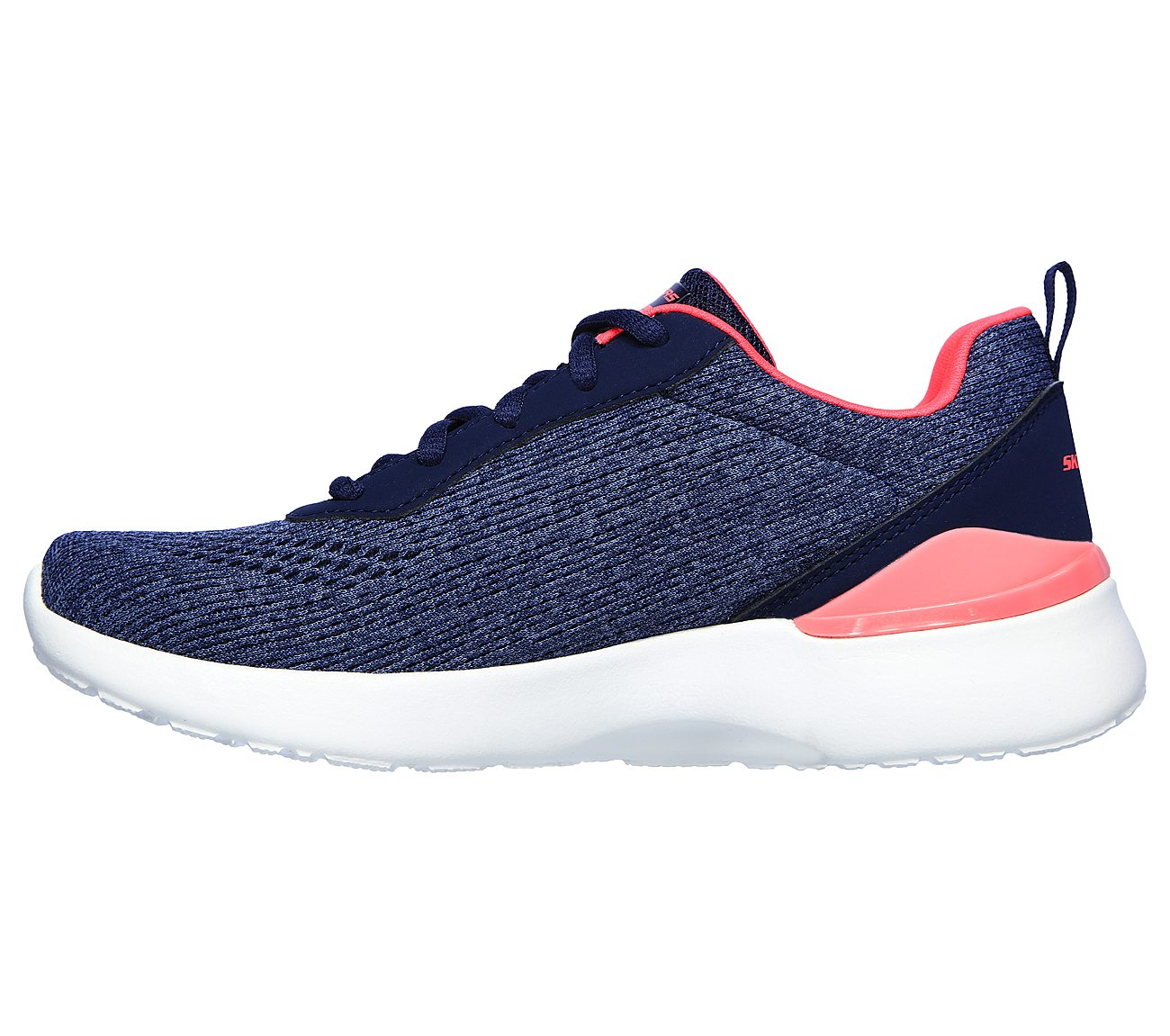 SKECH-AIR DYNAMIGHT-TOP PRIZE, NAVY/CORAL Footwear Left View