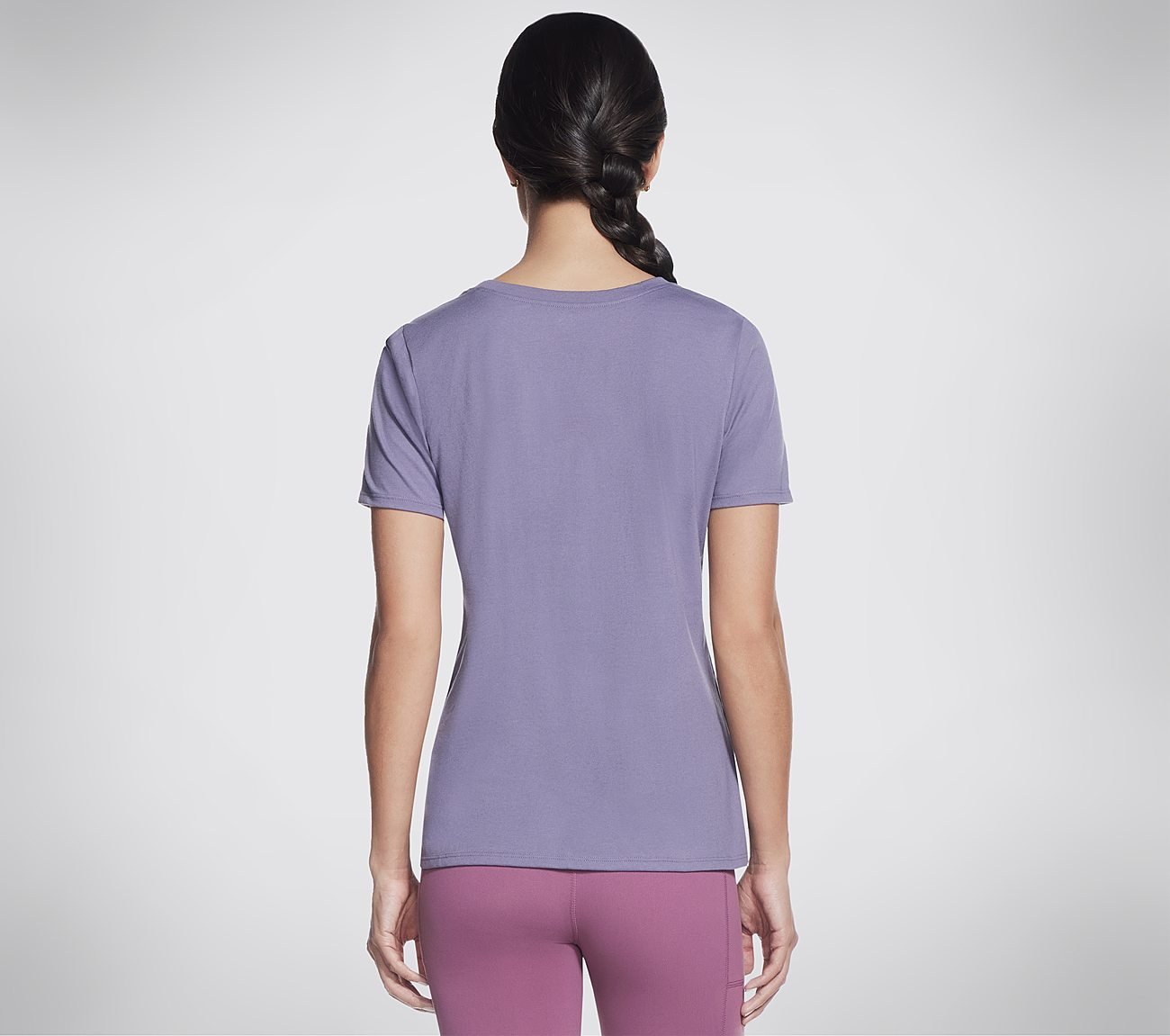 DIAMONDS T-SHIRT, GREY/PURPLE Apparels Top View