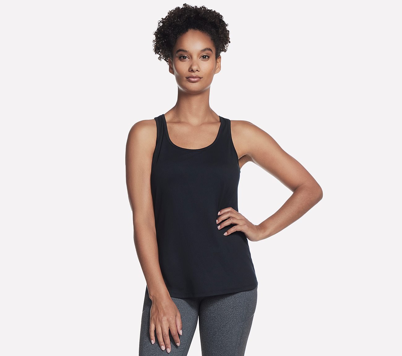 GODRI SWIFT TUNIC TANK, BBBBLACK Apparels Lateral View