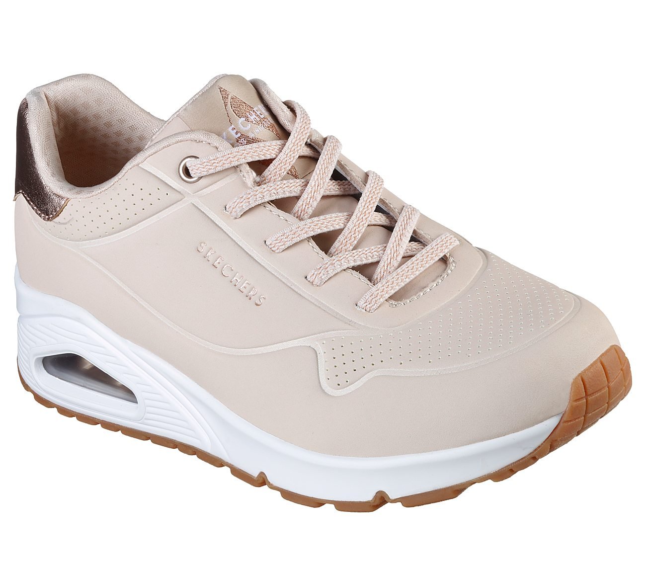 UNO - SHIMMER AWAY, NATURAL Footwear Lateral View