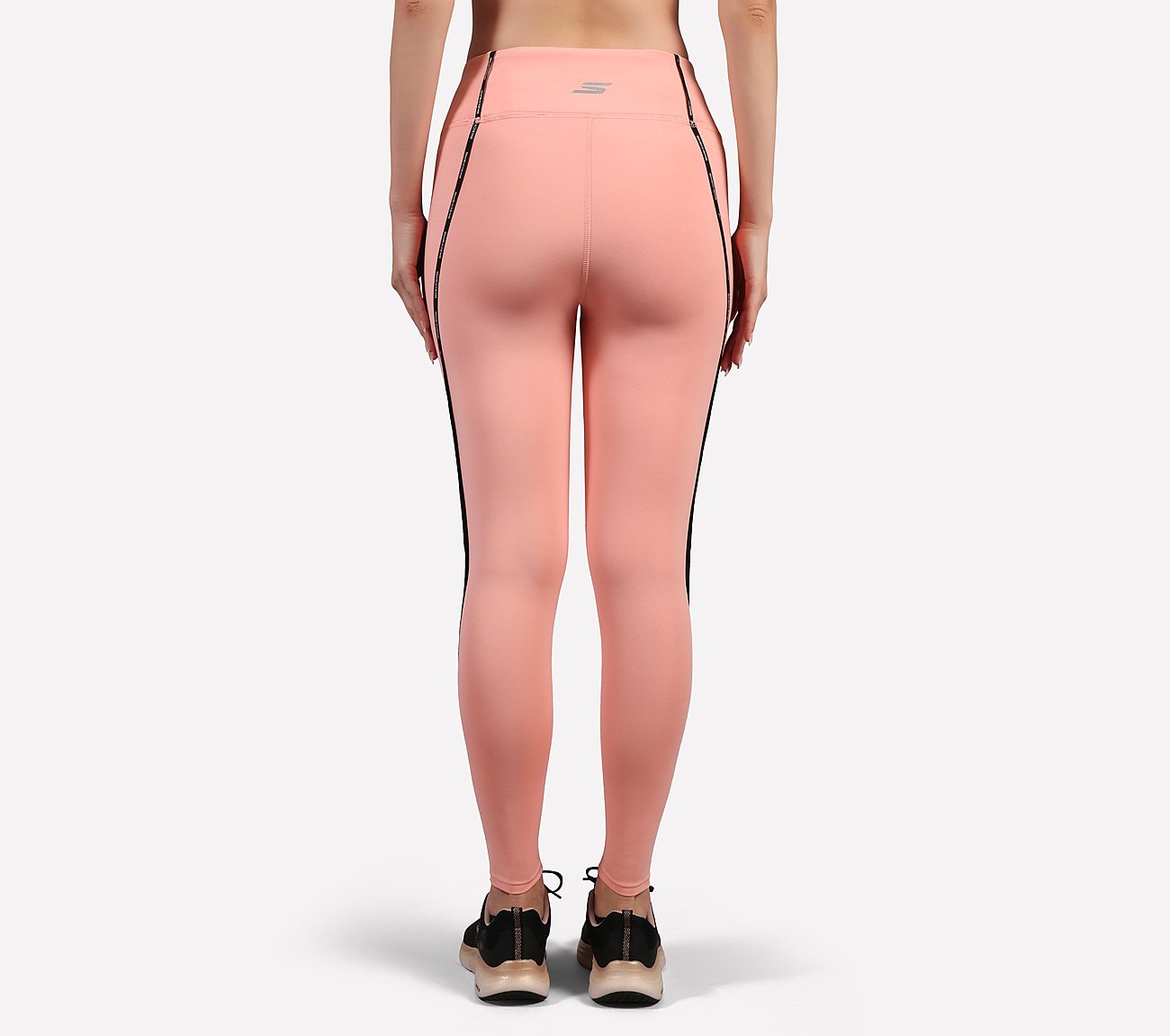 BRANDED TAPE APPLIQUE LEGGING, PURPLE/YELL