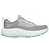 GO RUN SUPERSONIC MAX, LIGHT GRAY/TURQUOISE Footwear Lateral View