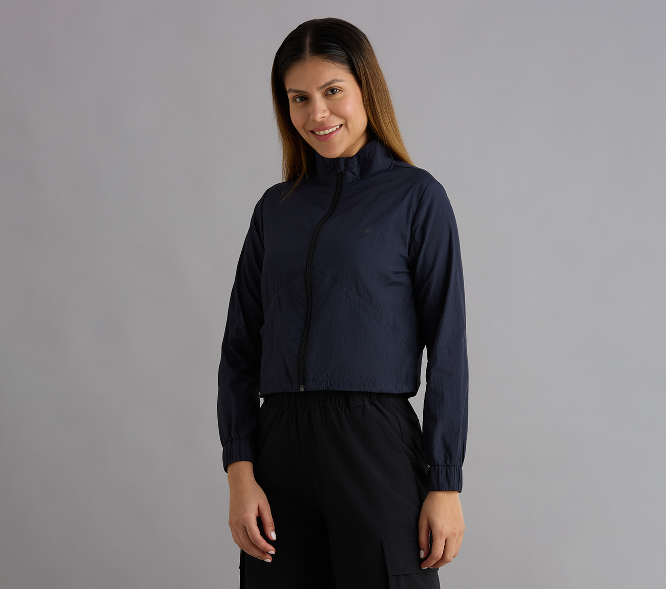 ALL WEATHER JACKET, NAVY Apparel Top View