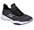 GO RUN TR- EXCEPTION, BLACK/LAVENDER Footwear Lateral View