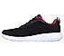 GO WALK MAX, BLACK/RED Footwear Left View