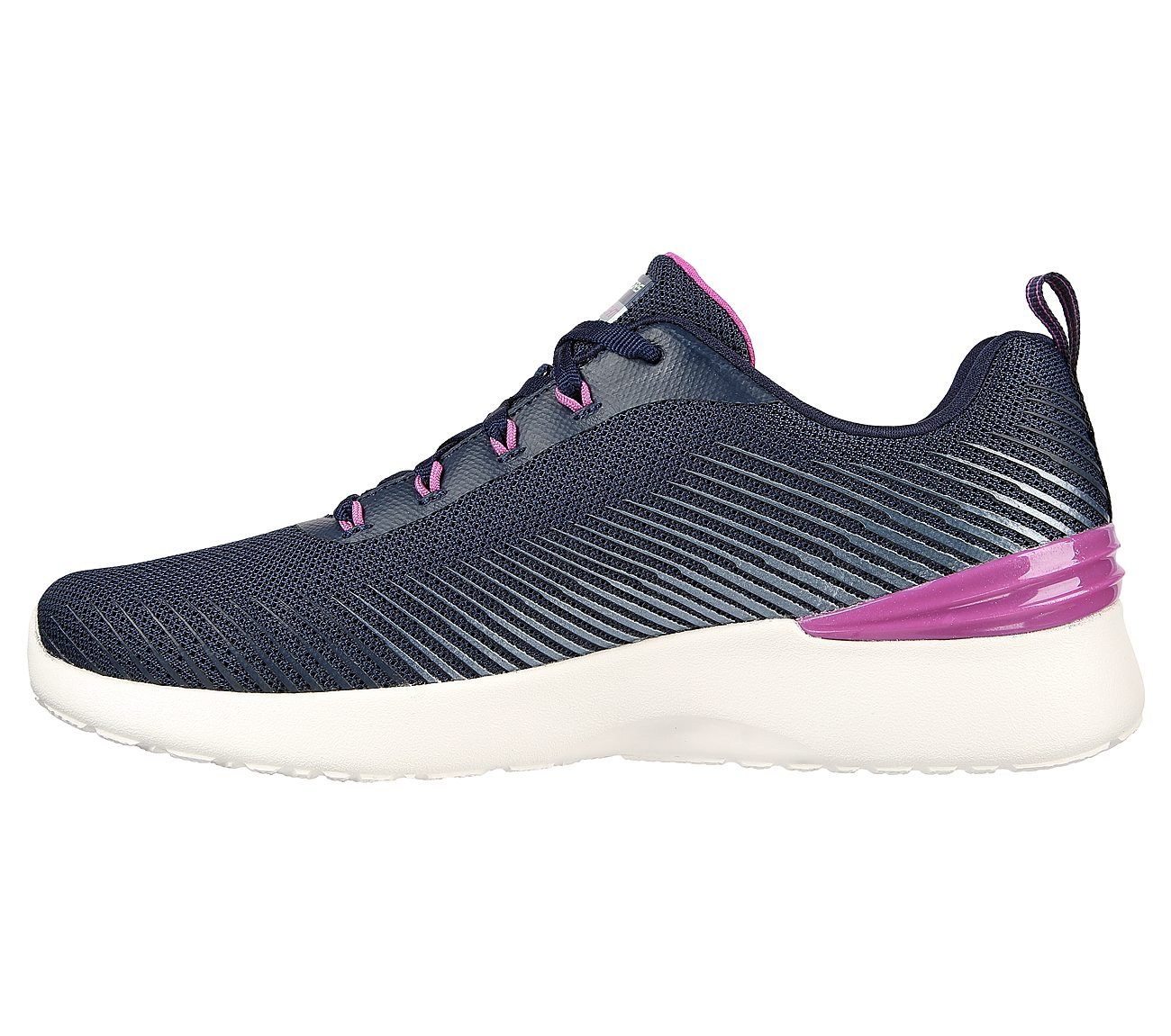 SKECH-AIR DYNAMIGHT-LUMINOSIT, NAVY/PURPLE Footwear Left View