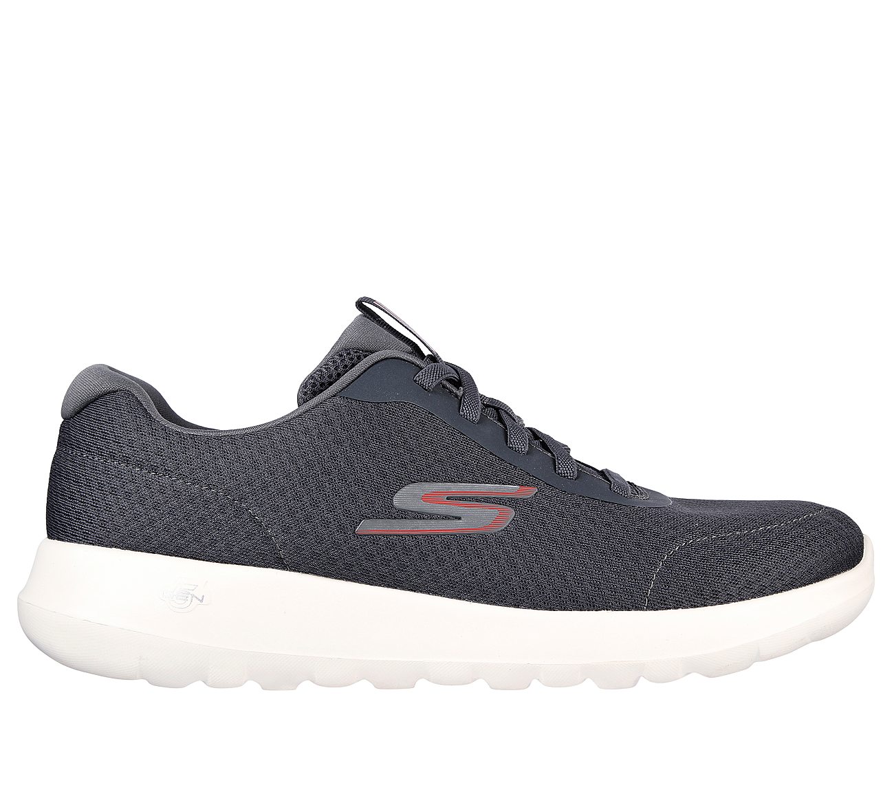 GO WALK MAX - MIDSHORE, CHARCOAL/RED Footwear Lateral View