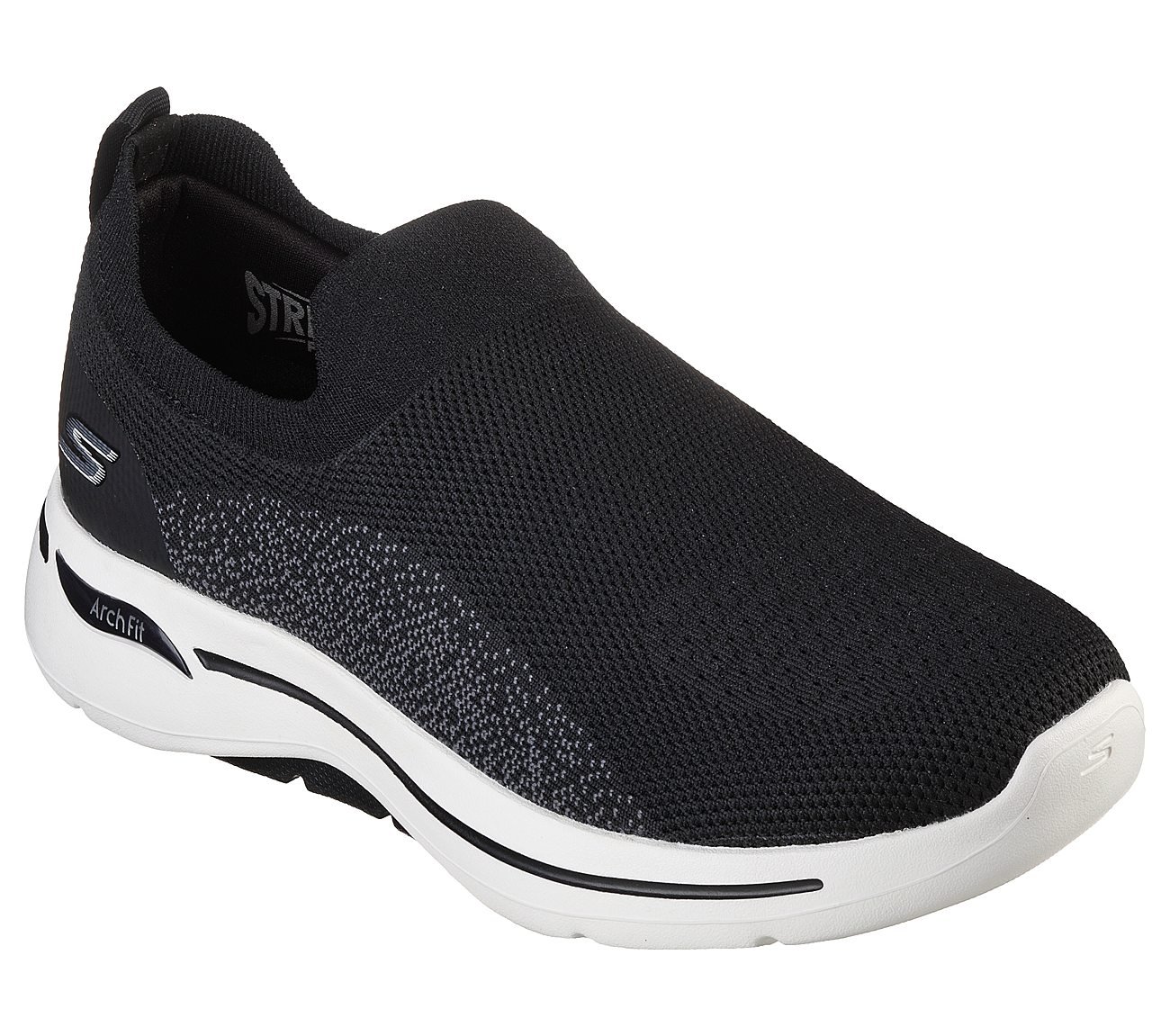 GO WALK ARCH FIT - SELTOS, BLACK/GREY Footwear Right View