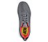 GO RUN 600 - REFINE, CHARCOAL/RED Footwear Top View