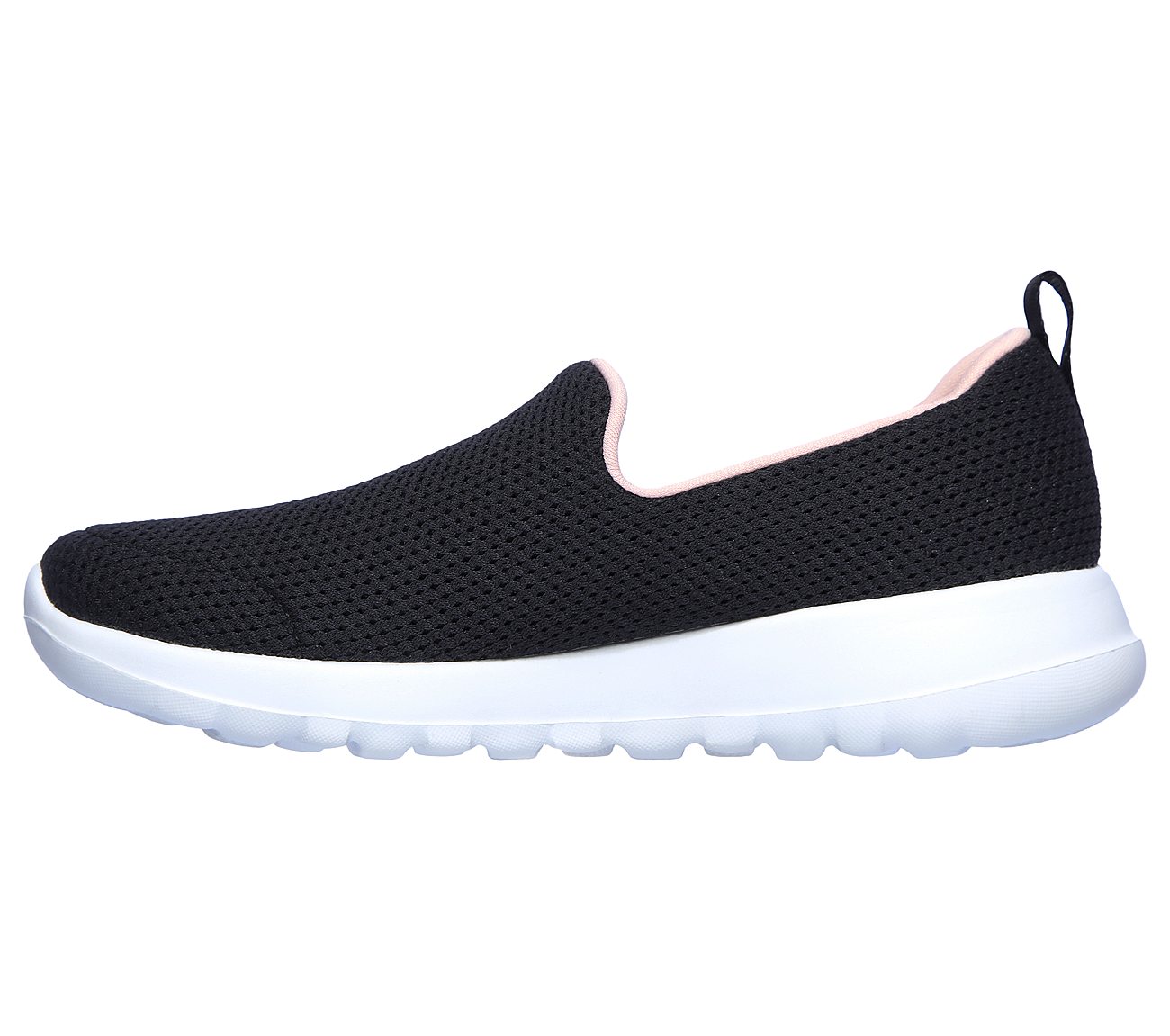 Skechers Black/Pink Go Walk Joy Admirable Womens Slip On Shoes - Style ...