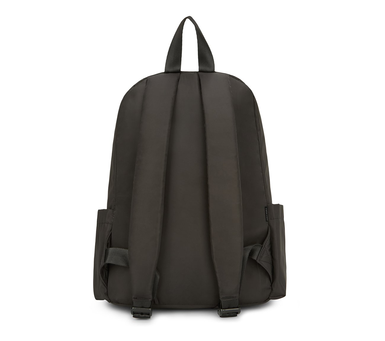 MICRO POLYESTER SINGLE COMPARTMENT & COIN POUCH BACKPACK, BLACK