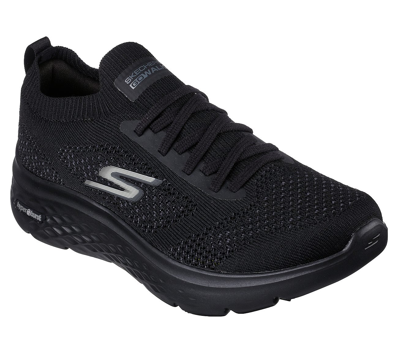 Skechers Black Go-Walk-Hyper-Burst- Lace Up Shoes For Men - Style ID ...