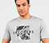 MARBLE  PRINT T SHIRT, CHARCOAL/LT. GRAY Apparel Right View