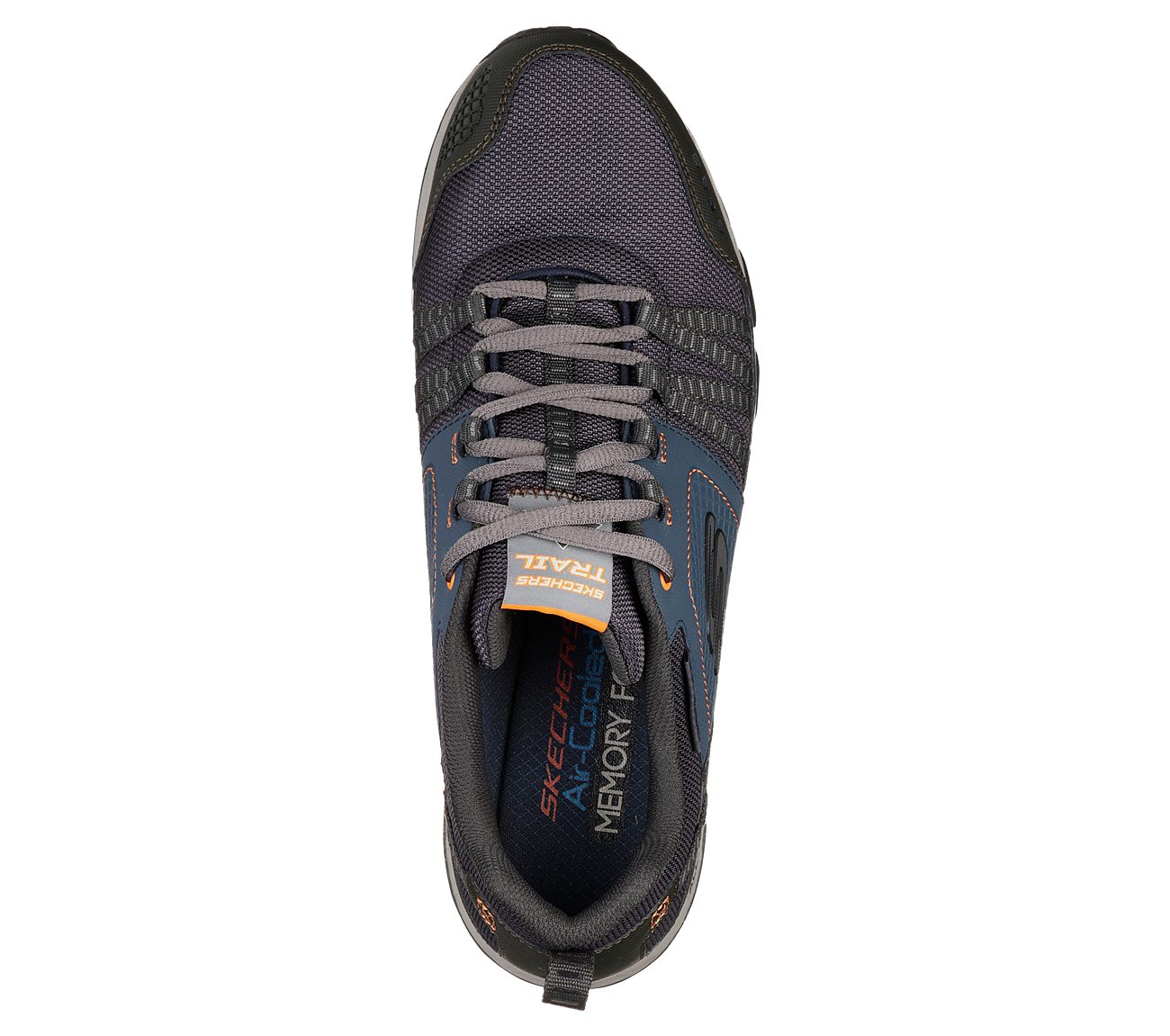 ESCAPE PLAN, NAVY/ORANGE Footwear Top View