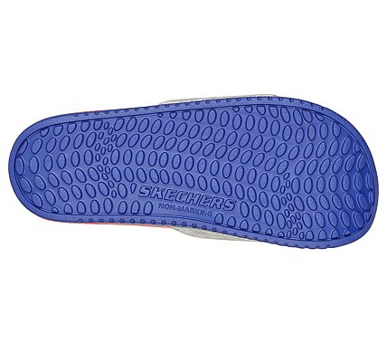 GAMBIX - ASTRODE, SILVER/BLUE/RED Footwear Bottom View