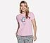 #SUMMERBOD CREWNECK T-SHIRT, LT.PINK WHITE Apparel Lateral View