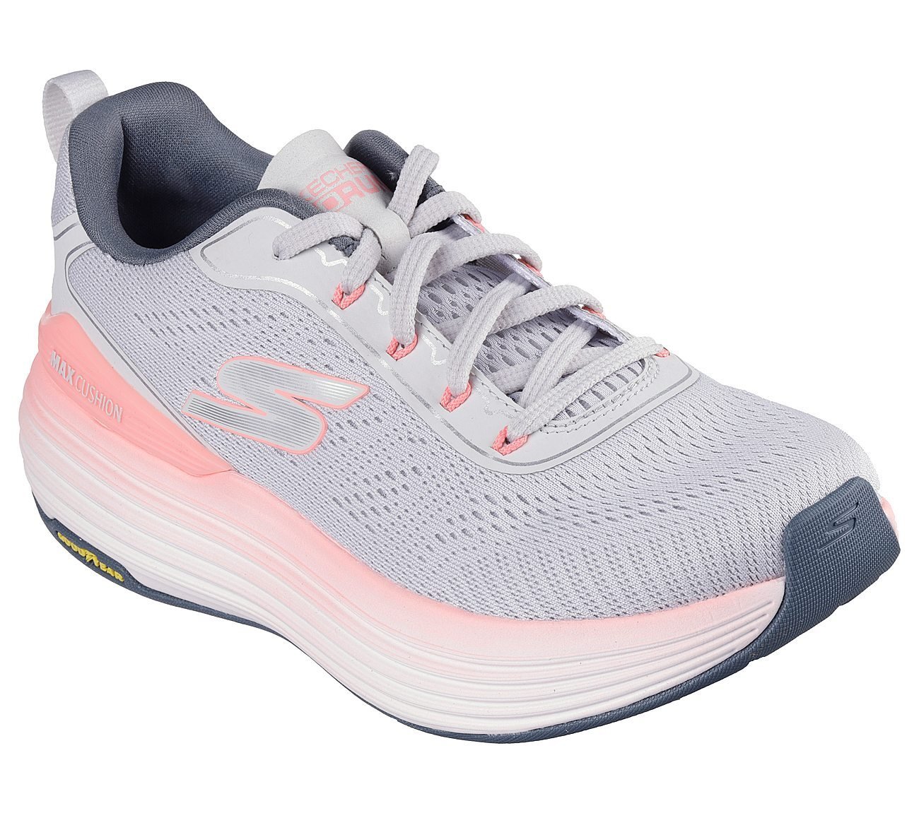 MAX CUSHIONING SUSPENSION - H, LIGHT GREY/PINK Footwear Right View