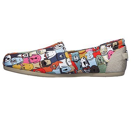 BOBS PLUSH - WAG PARTY, MULTI Footwear Left View