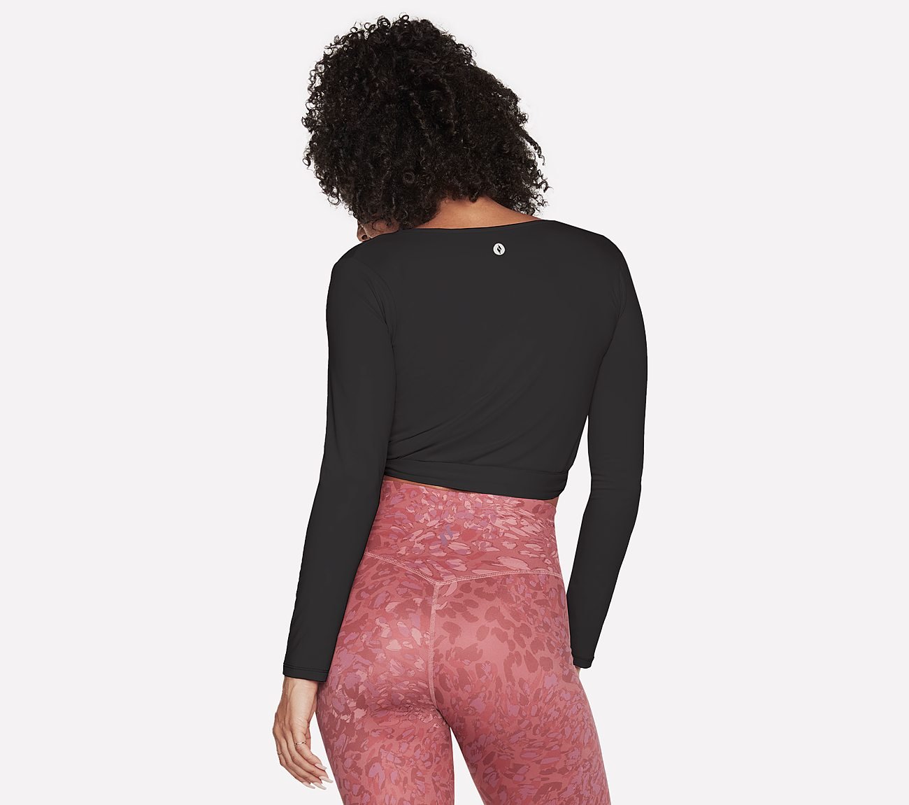 GODRI SERENE WRAP TOP, BBBBLACK Apparels Top View