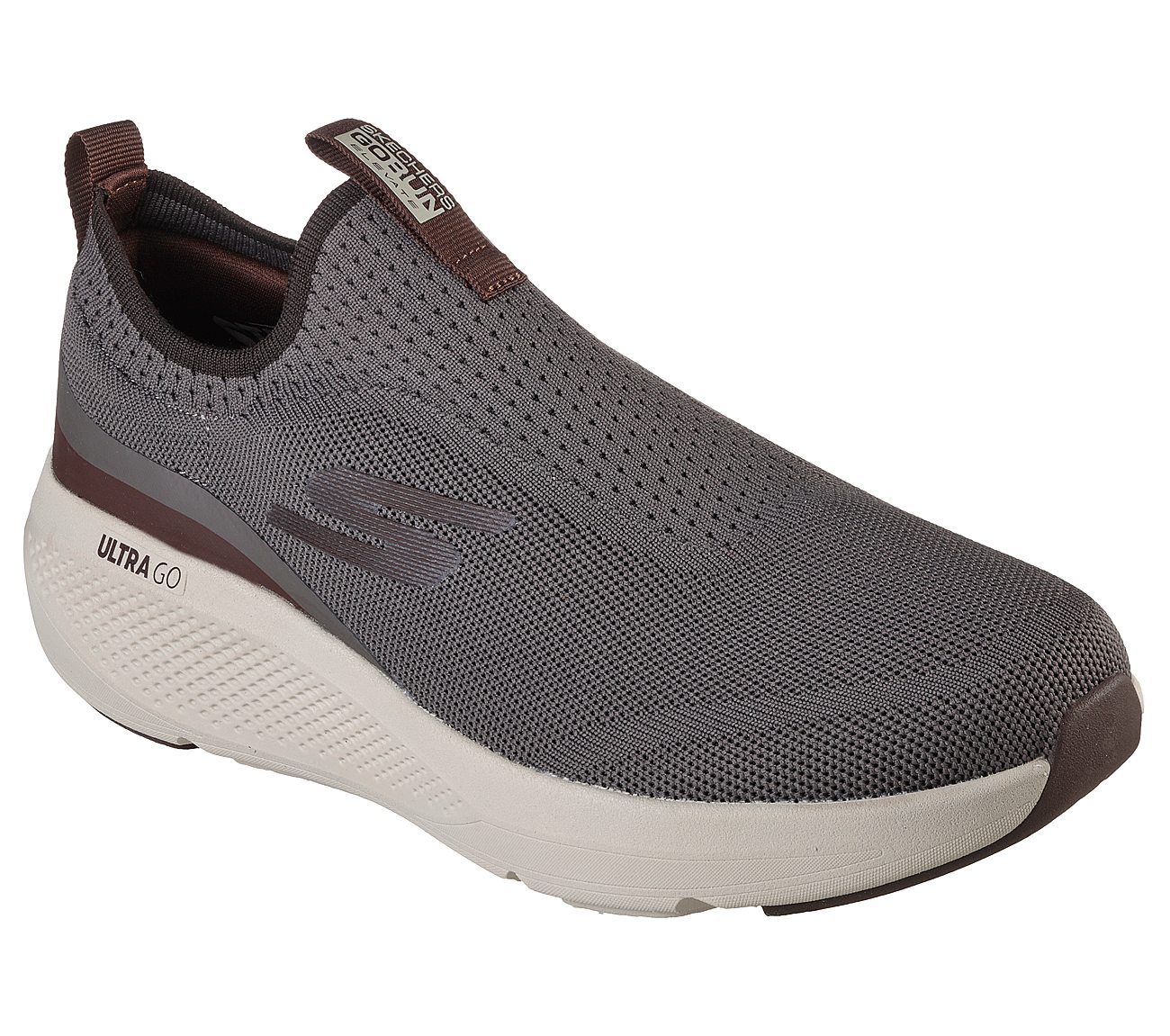 GO RUN ELEVATE - UPRAISE, BROWN Footwear Lateral View